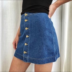 American Apparel Denim Skirt